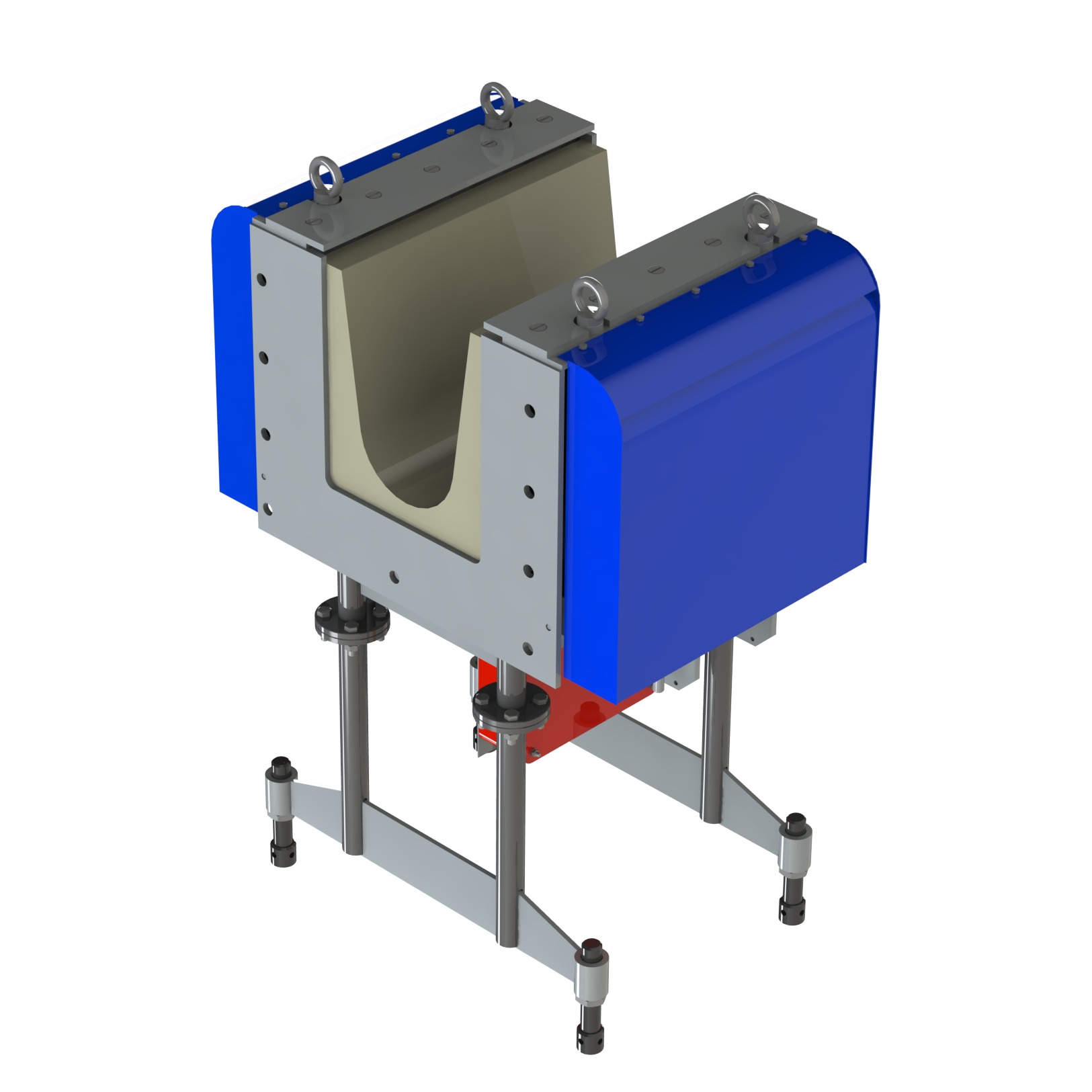 MHD launder stirrer
