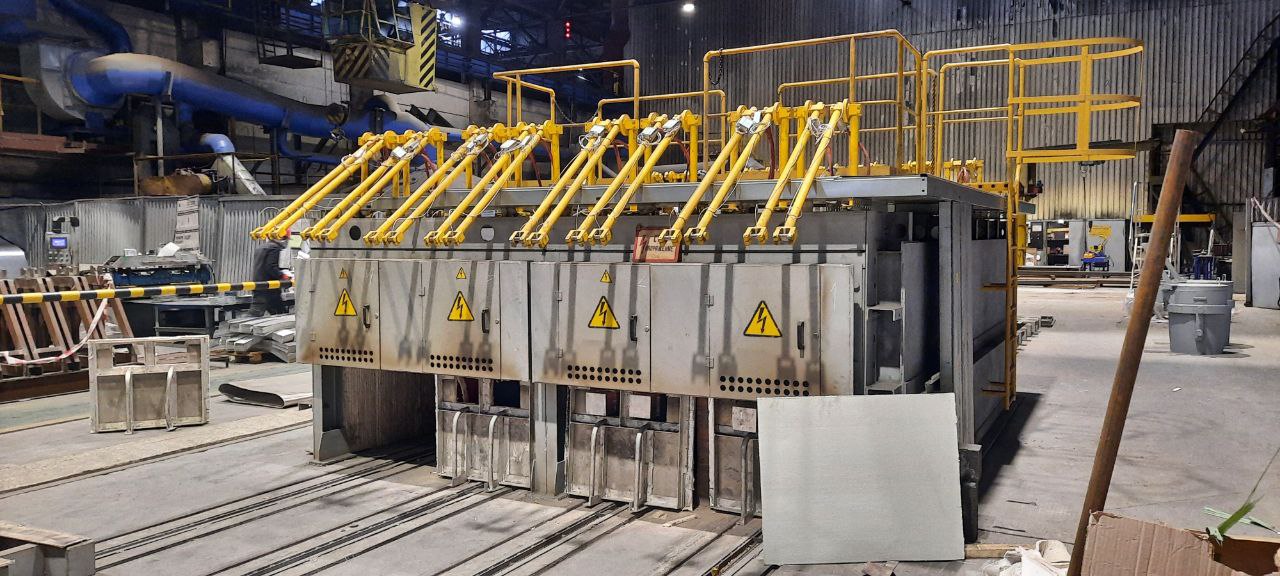 Сathode sections heating installation 
